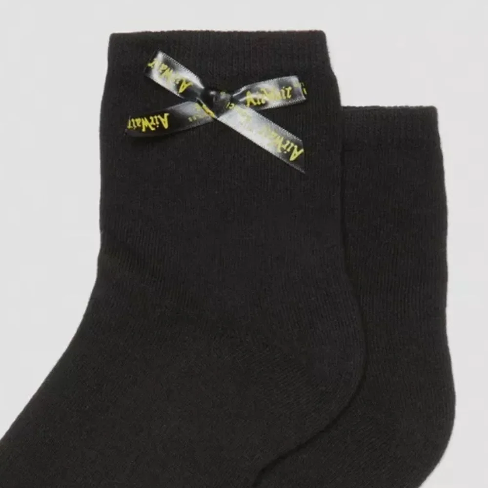 Dr.Martens Black Ankle Bow Organic Cotton Blend Socks